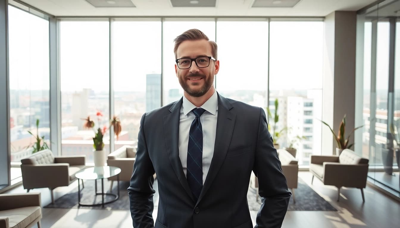 Headhunter Leverkusen bei der Arbeit in einem modernen Büro.
