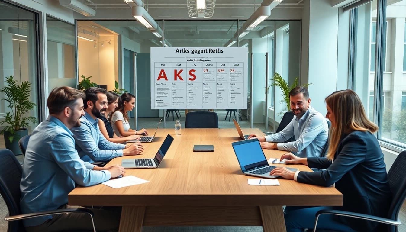 Diskussion über Arbeitsrecht am Arbeitsplatz mit Mitarbeitern in einem modernen Büro.