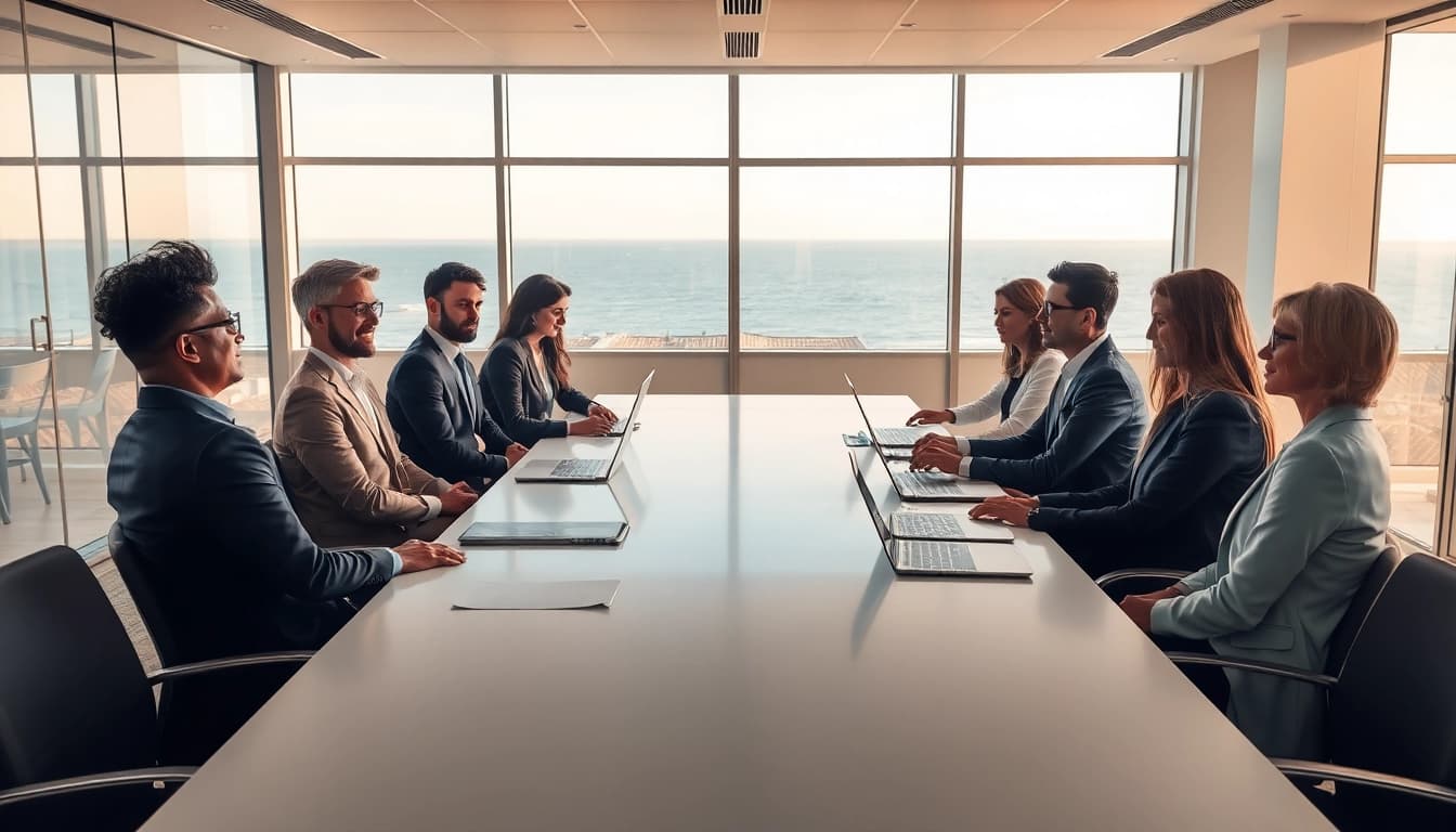 Professionelle Beratung durch Headhunter Rostock in einer Konferenzsituation.