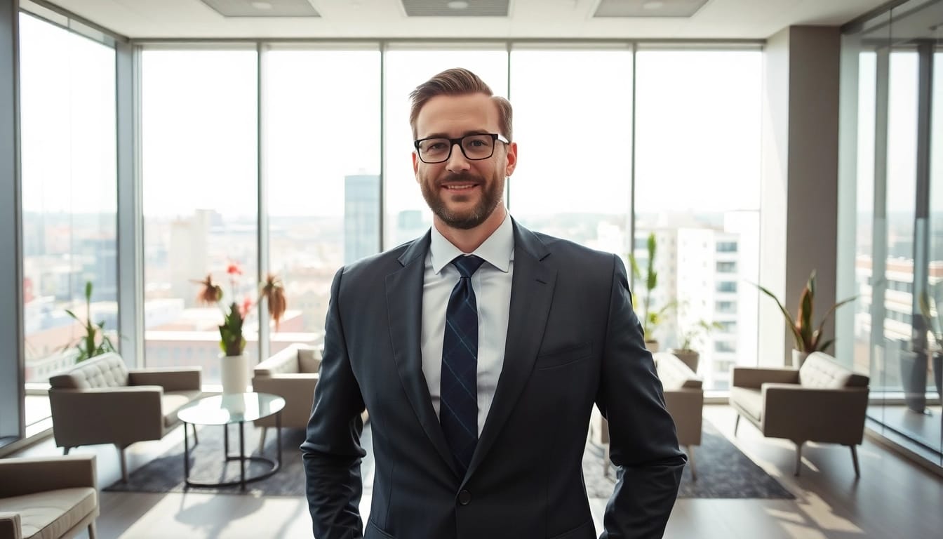 Headhunter Leverkusen bei der Arbeit in einem modernen Büro.