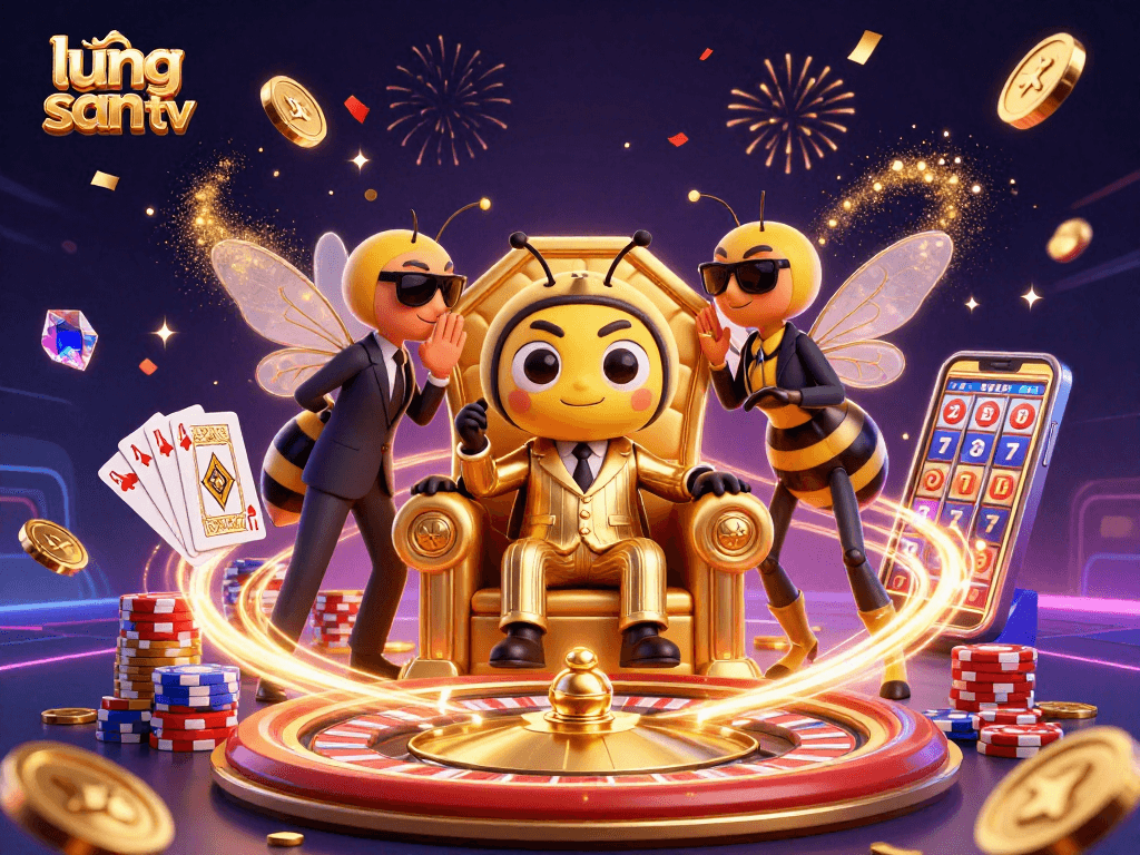 Experience exciting gameplay with lương sơn tv, featuring a dynamic 3D casino scene full of vibrant action.