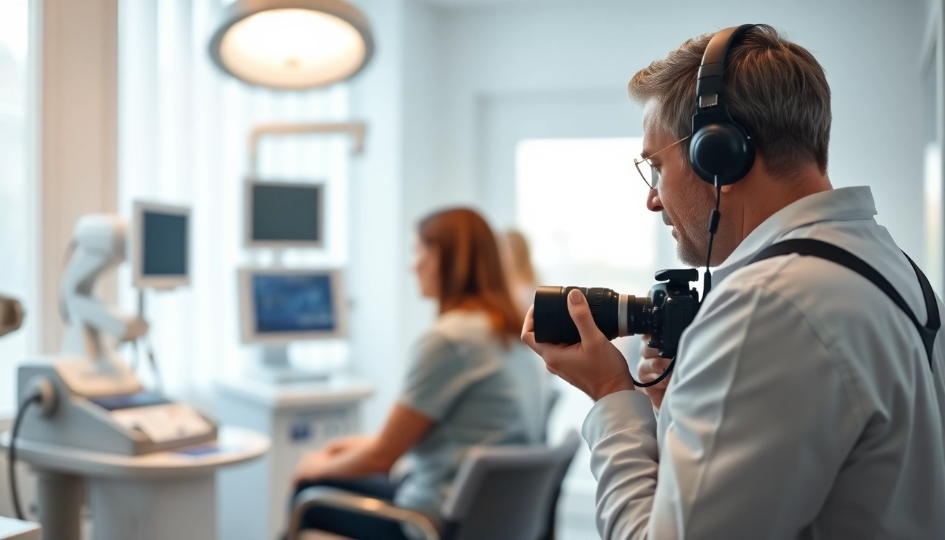 Praxisfotograf München dokumentiert ein therapeutisches Patientengespräch in einer modernen Klinik.