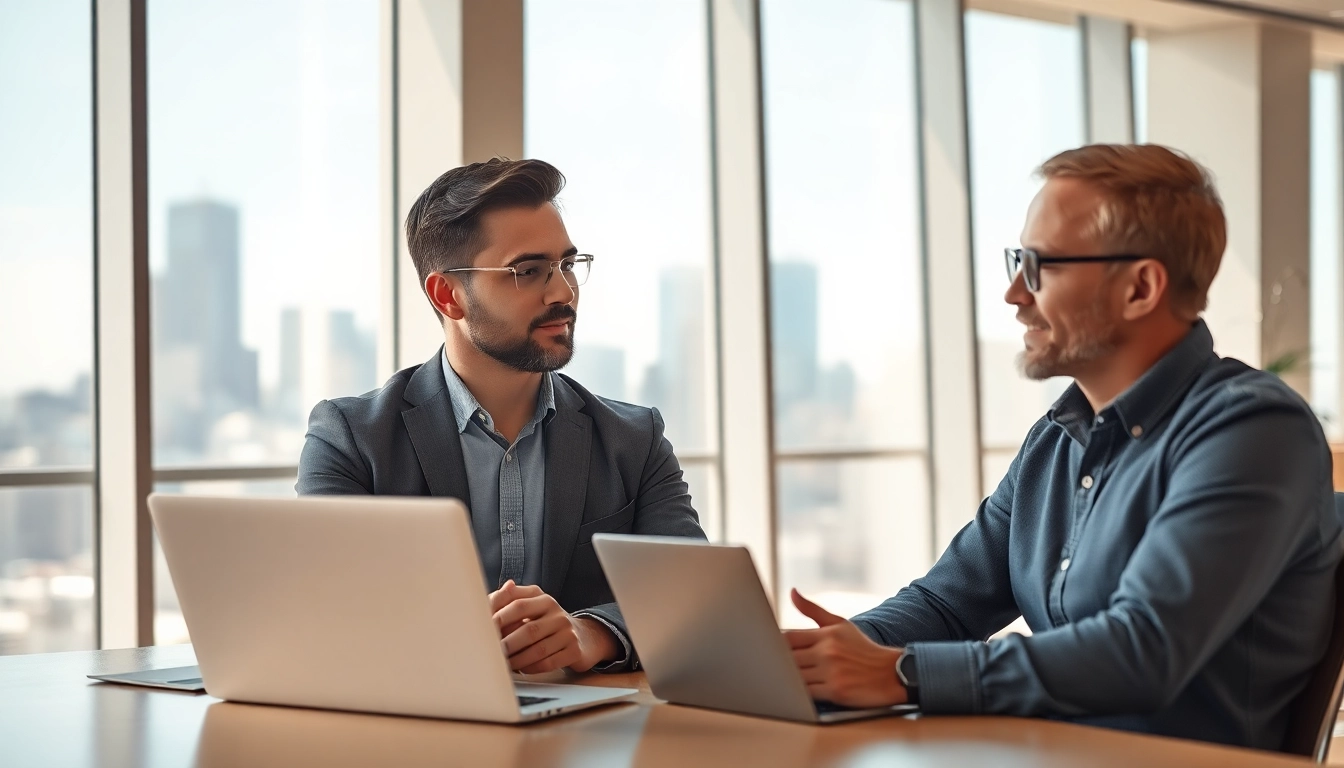 Headhunter Ingenieure beraten erfolgreich Ingenieure in modernem Büro, das Vertrauen ausstrahlt.