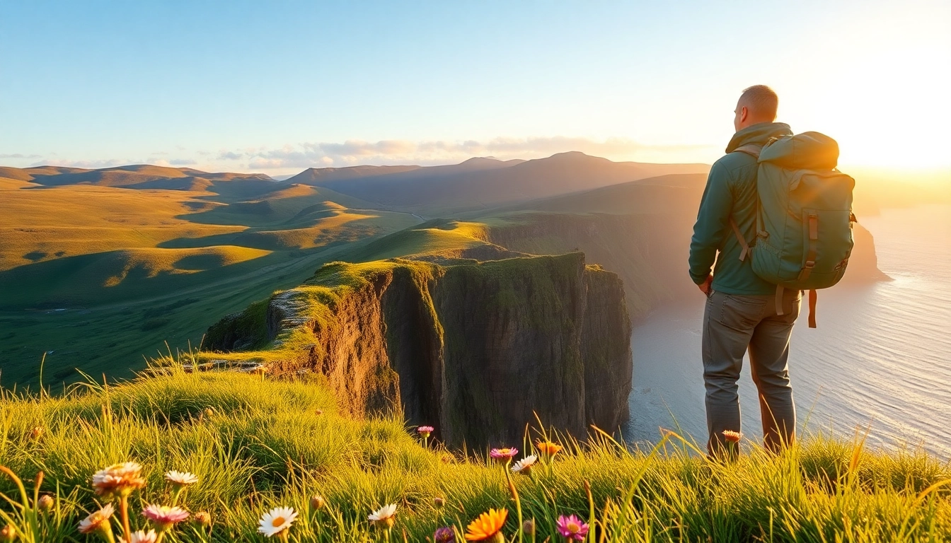 Erleben Sie Wandern Irland Urlaub mit atemberaubender Aussicht auf die irische Küste.