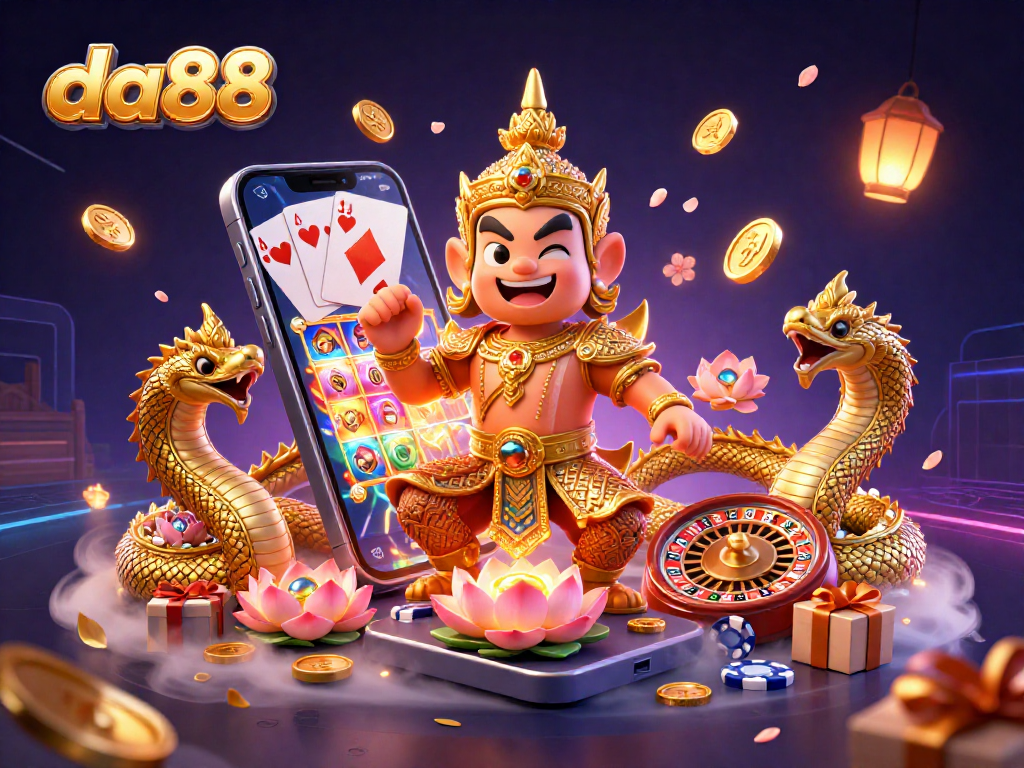Experience thrilling gameplay at da88 with vibrant slot games and engaging casino elements.