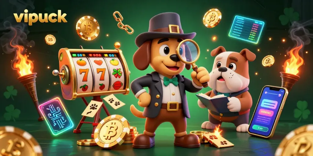 Join the thrilling adventure at vipluck Casino, exploring poker chips and slot reels!