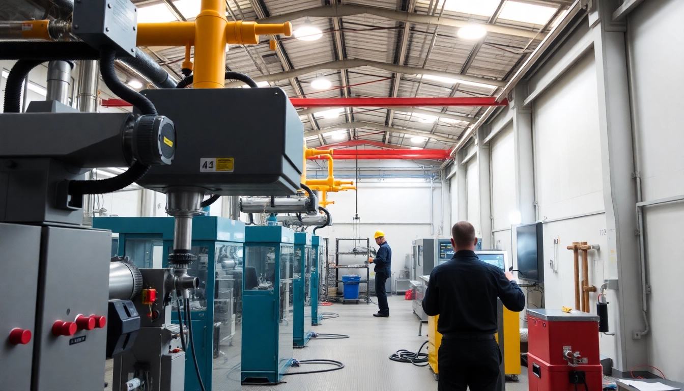 Spritzguss Kleinserie: Präzise Maschinen in einer modernen Produktionsumgebung für hochwertige Kunststoffteile.