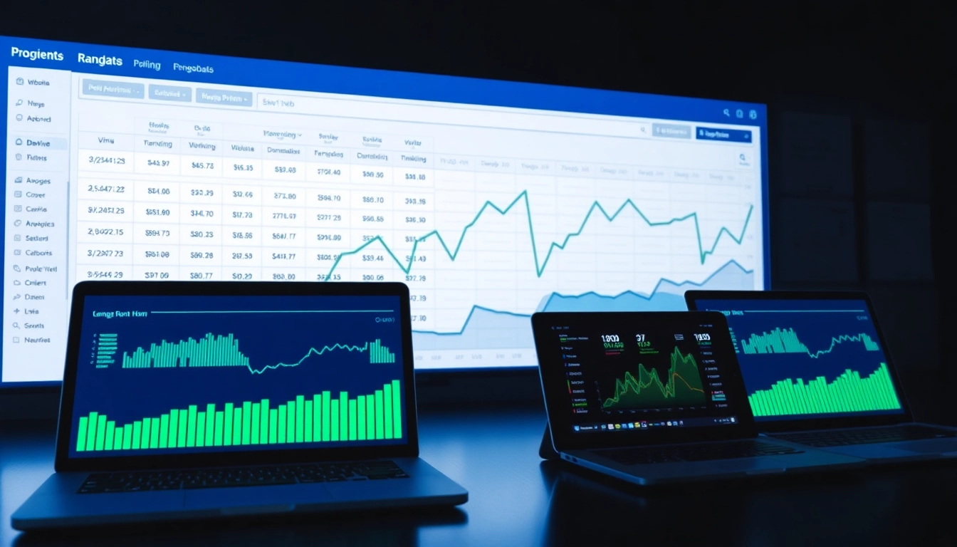 Visualisierung der Vorteile eines Web-Rangs durch ein übersichtliches Dashboard mit Rankingdaten.
