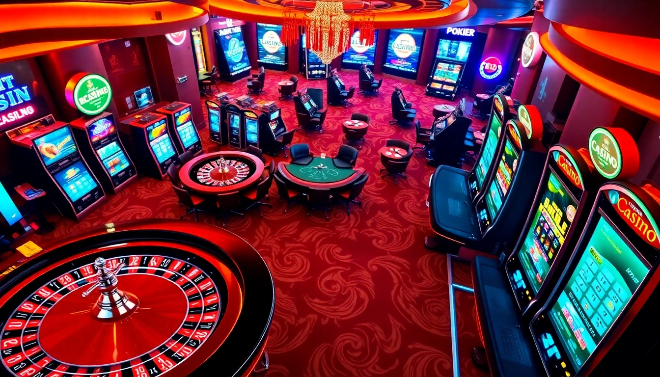 Experience thrilling games at casino online schweiz with vibrant roulette, poker, and slot machines.
