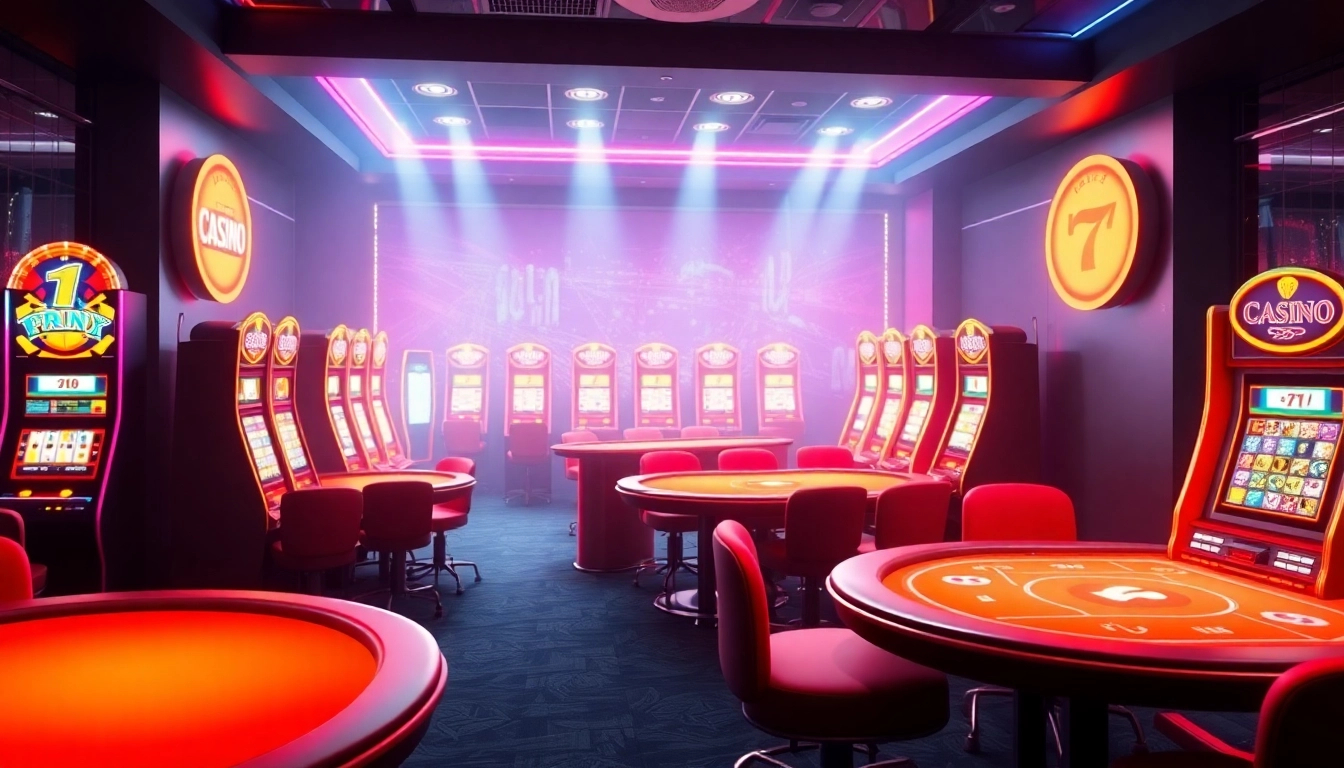 Experience the thrill of an online casino bonus with lively gaming atmosphere and inviting slots.