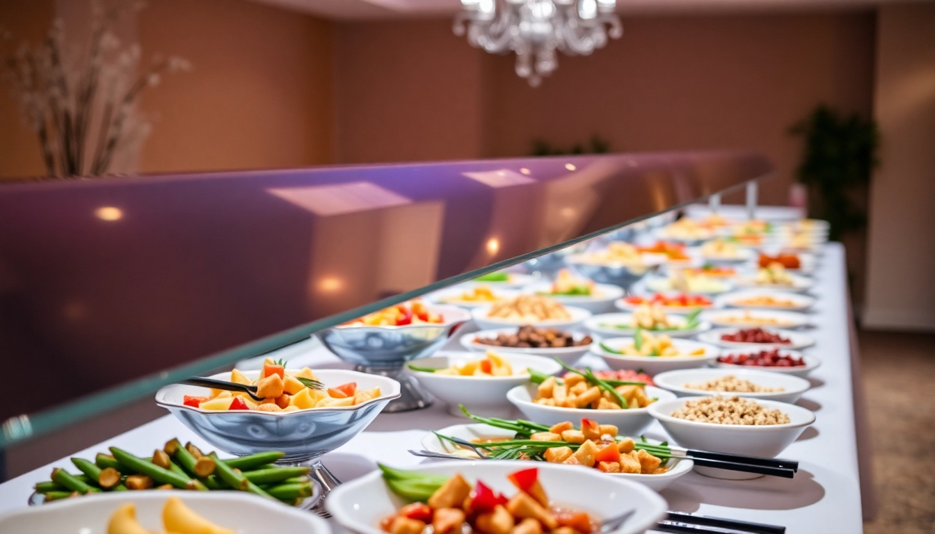 Verführerisches Eventcatering mit köstlichen Speisen und ansprechender Präsentation für festliche Anlässe.