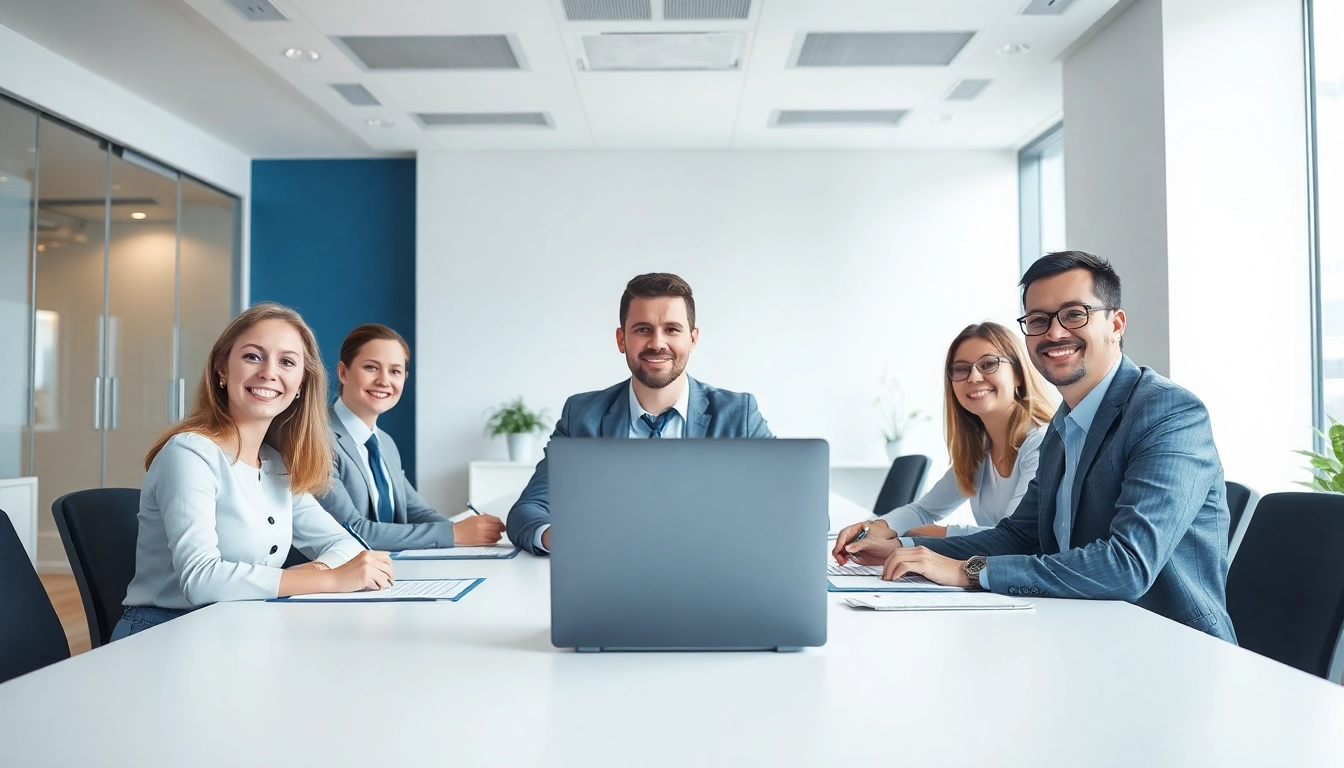 Professionelle Mitarbeiter in einem Inkassobüro helfen bei der Schuldeneintreibung und bieten individuelle Lösungen an.