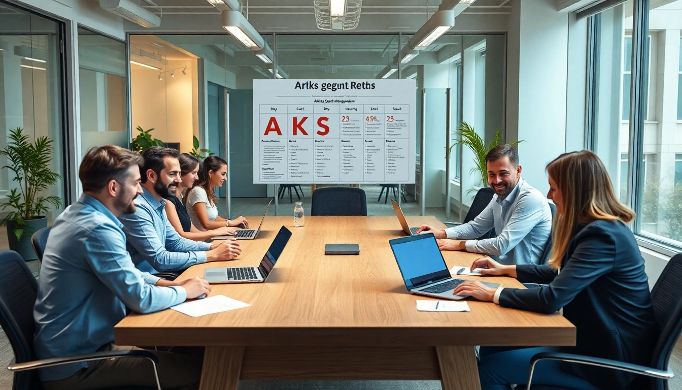 Diskussion über Arbeitsrecht am Arbeitsplatz mit Mitarbeitern in einem modernen Büro.
