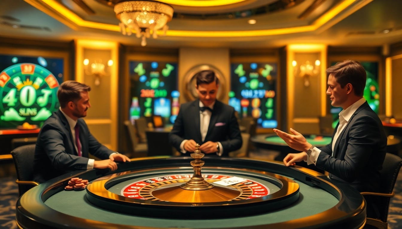 Erleben Sie die Aufregung eines Online-Casinos in der Schweiz mit modernen Spielen und eleganten Tischen.