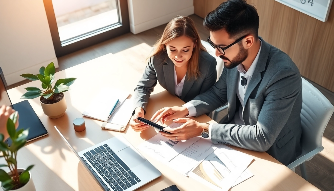Headhunter IT arbeitet professionell in einem modernen Büro zur Klientenakquise.