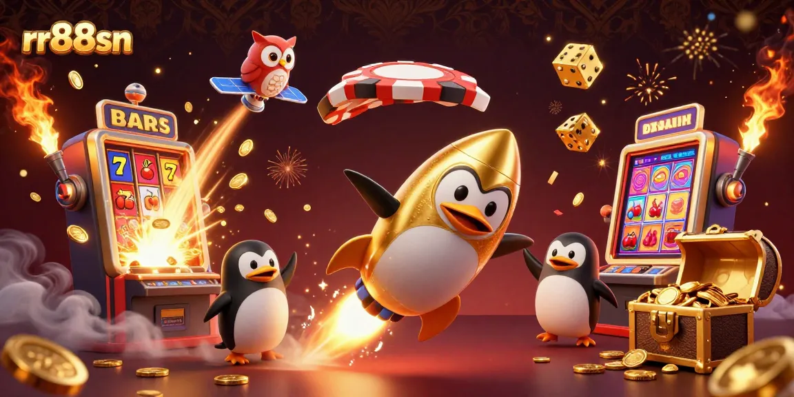 Experience dynamic gaming fun with rr88sn's golden penguin and vibrant casino action!